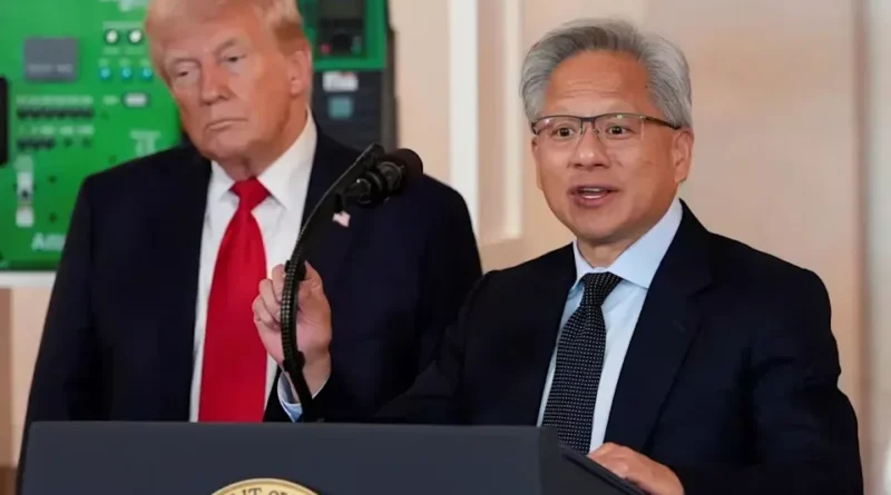 Trump and Nvidia CEO Jensen Huang Dismiss AI Doomsday Fears in On-Stage Call